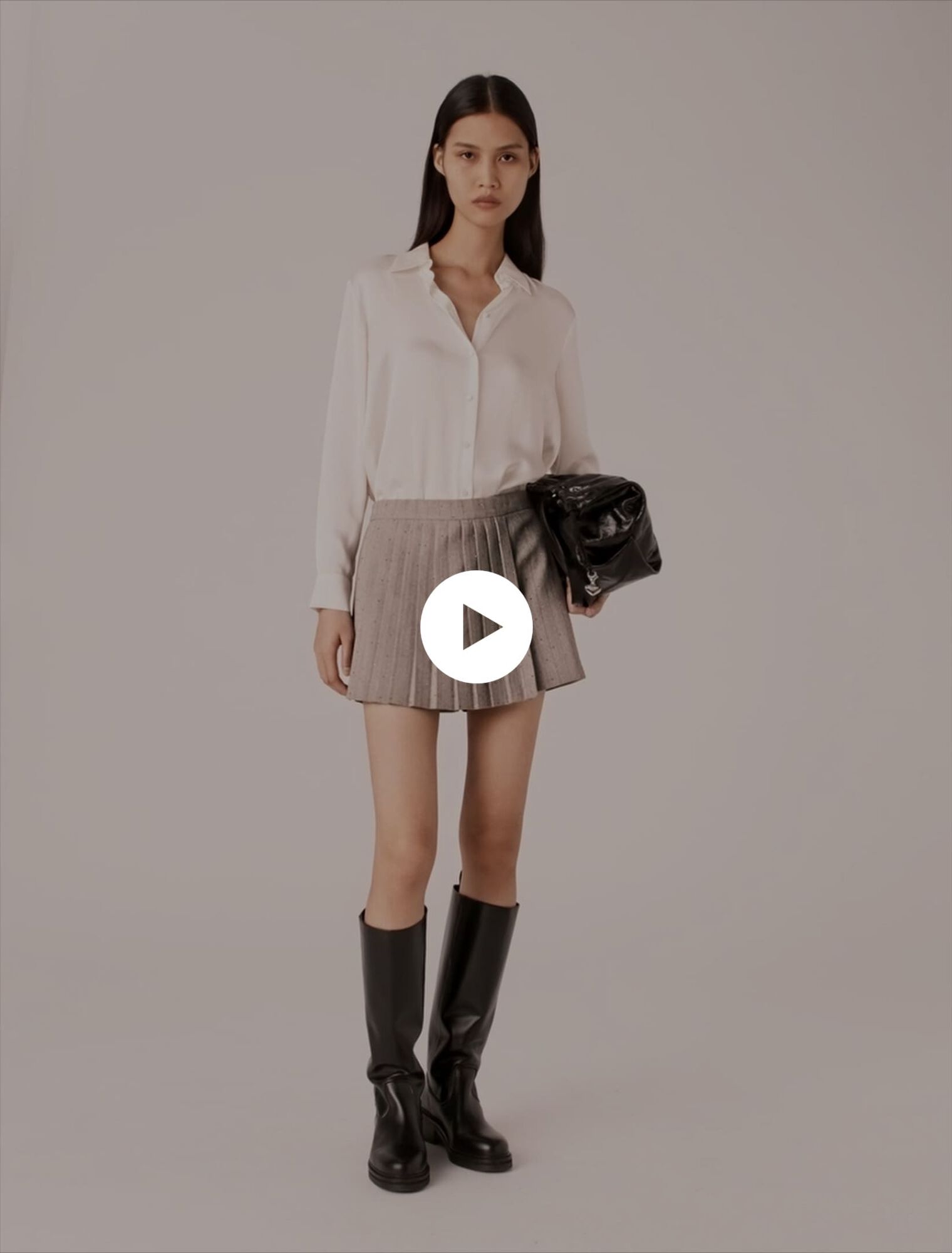 White silk blouse