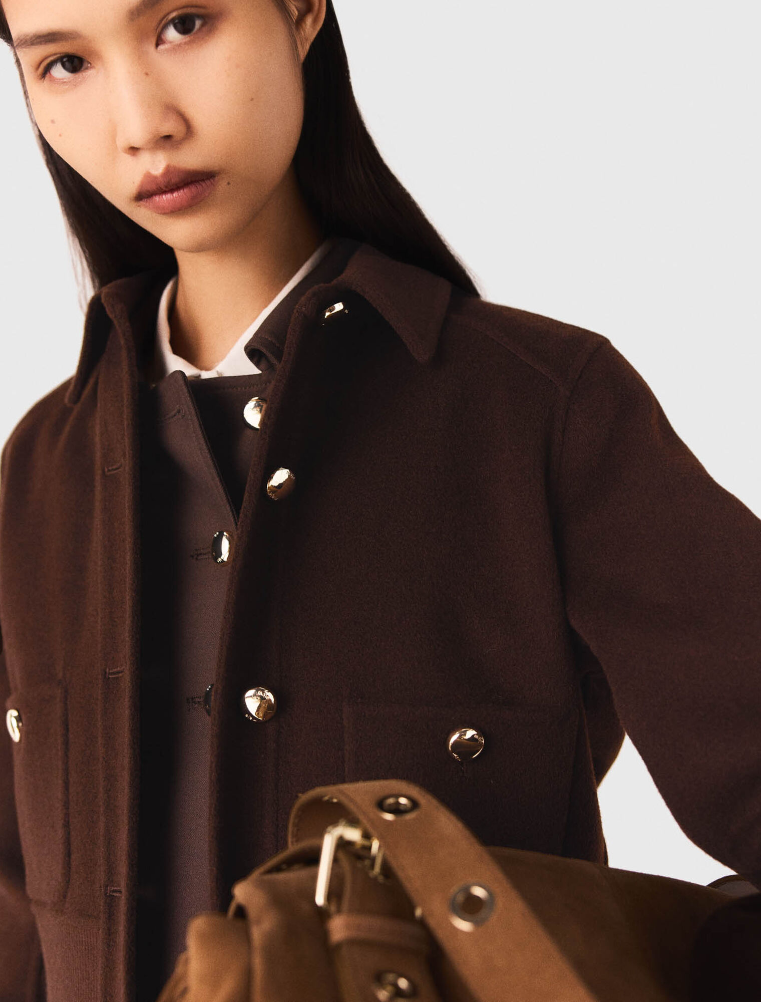 Short cropped coat