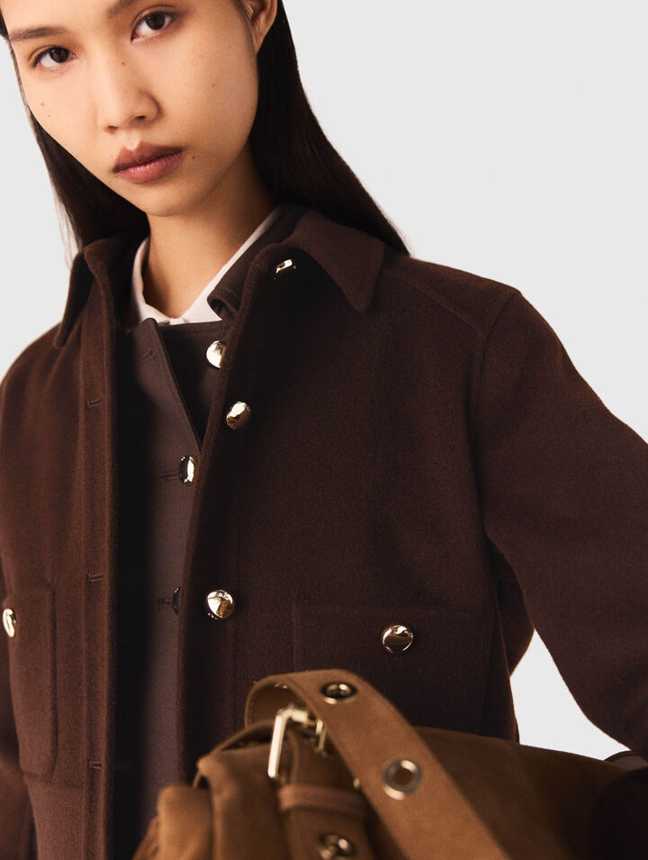 Short cropped coat