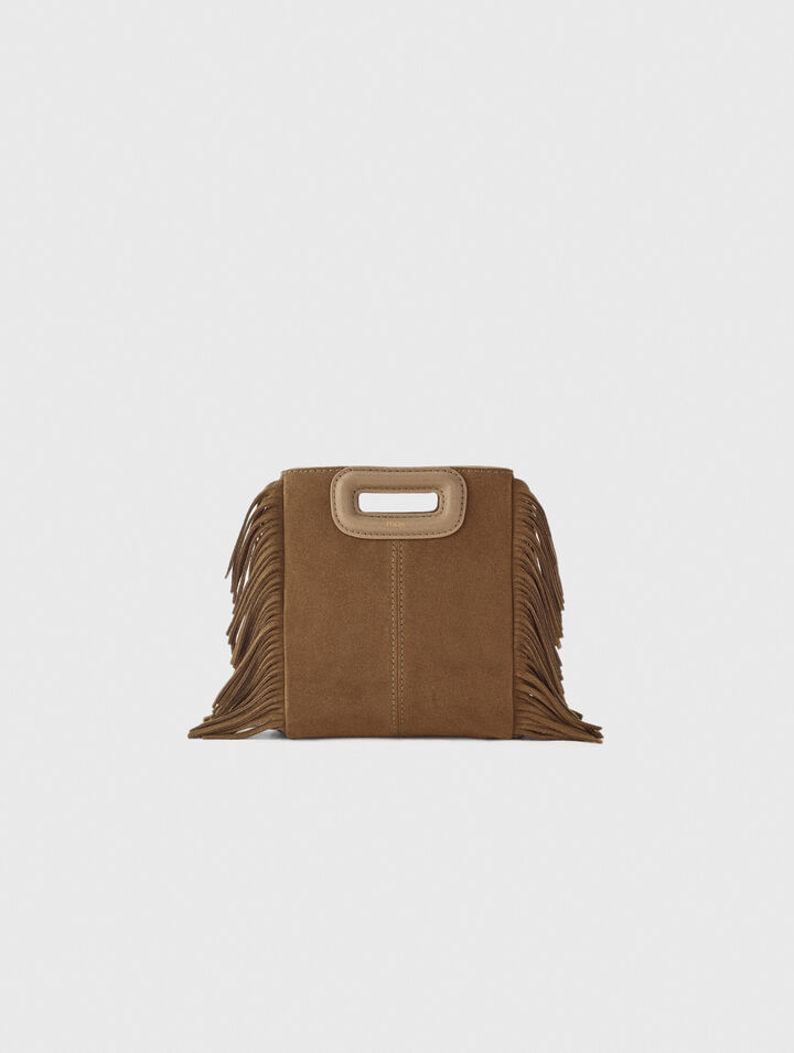 M mini bag in suede leather
