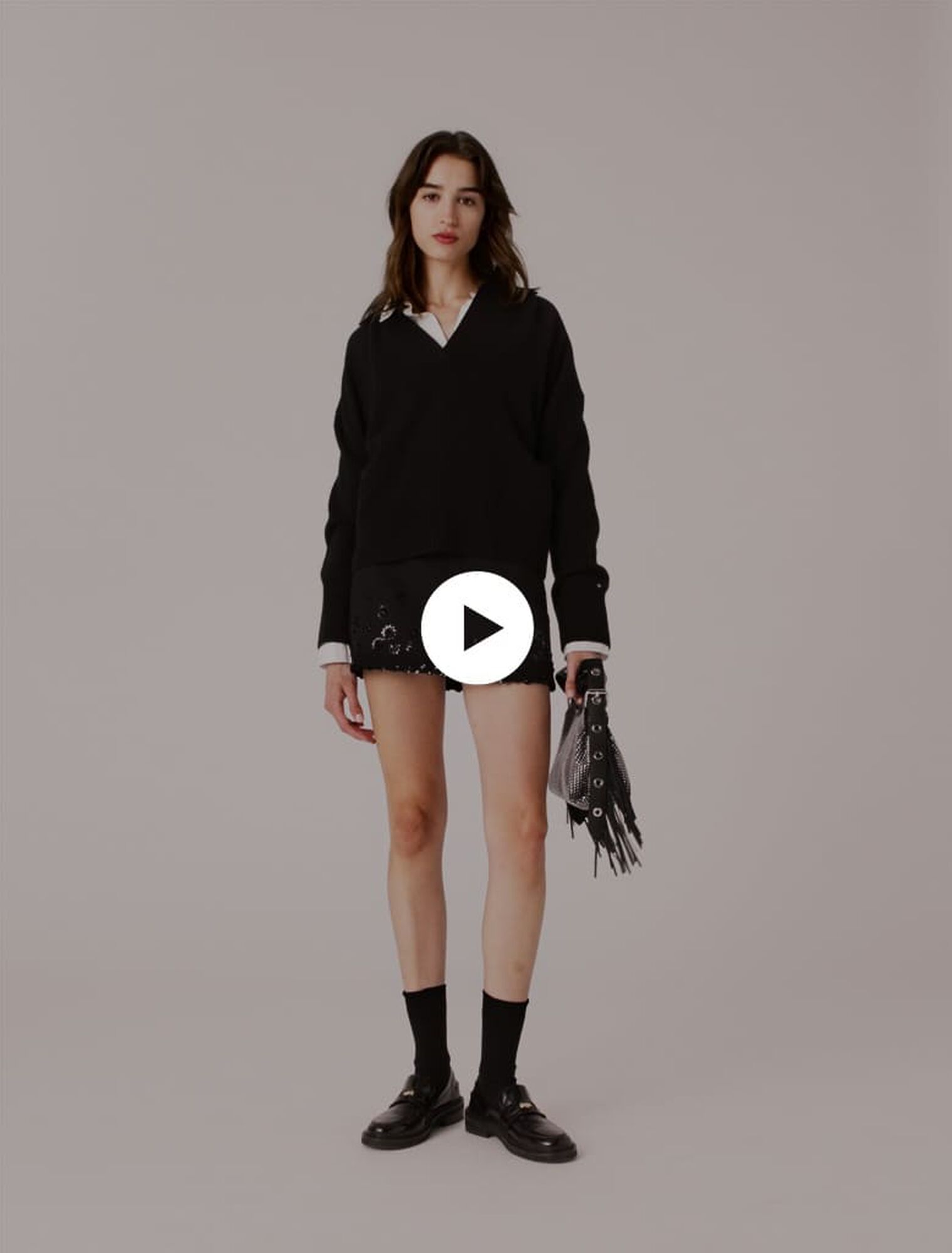 Wool-blend jumper