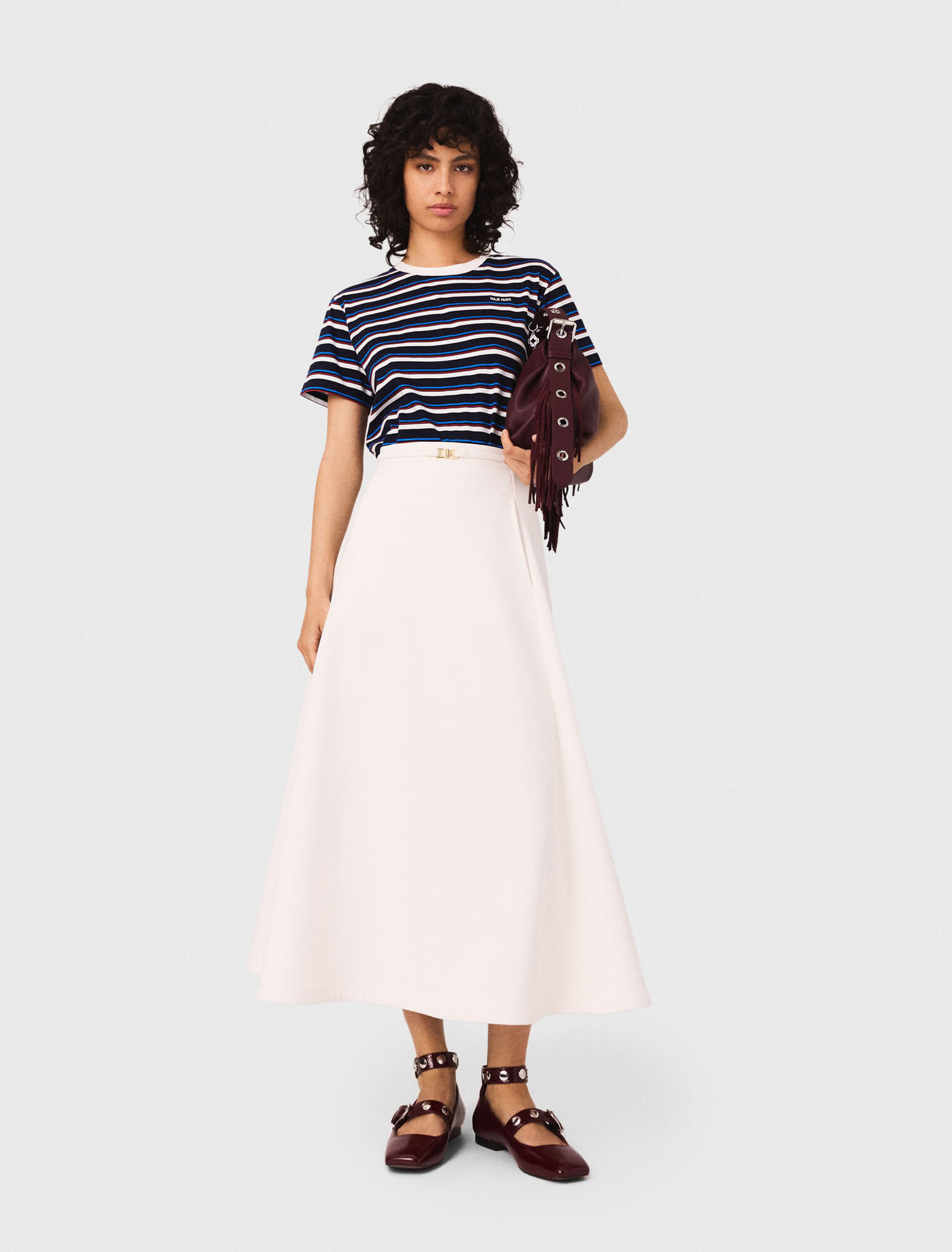 Heavy crepe skirt