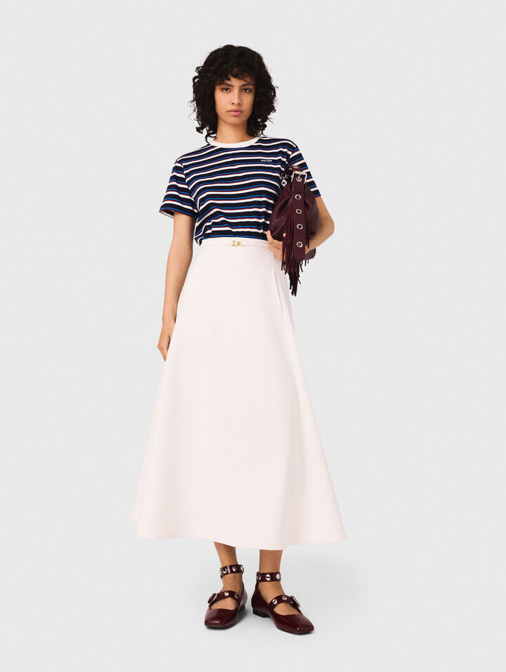 Heavy crepe skirt