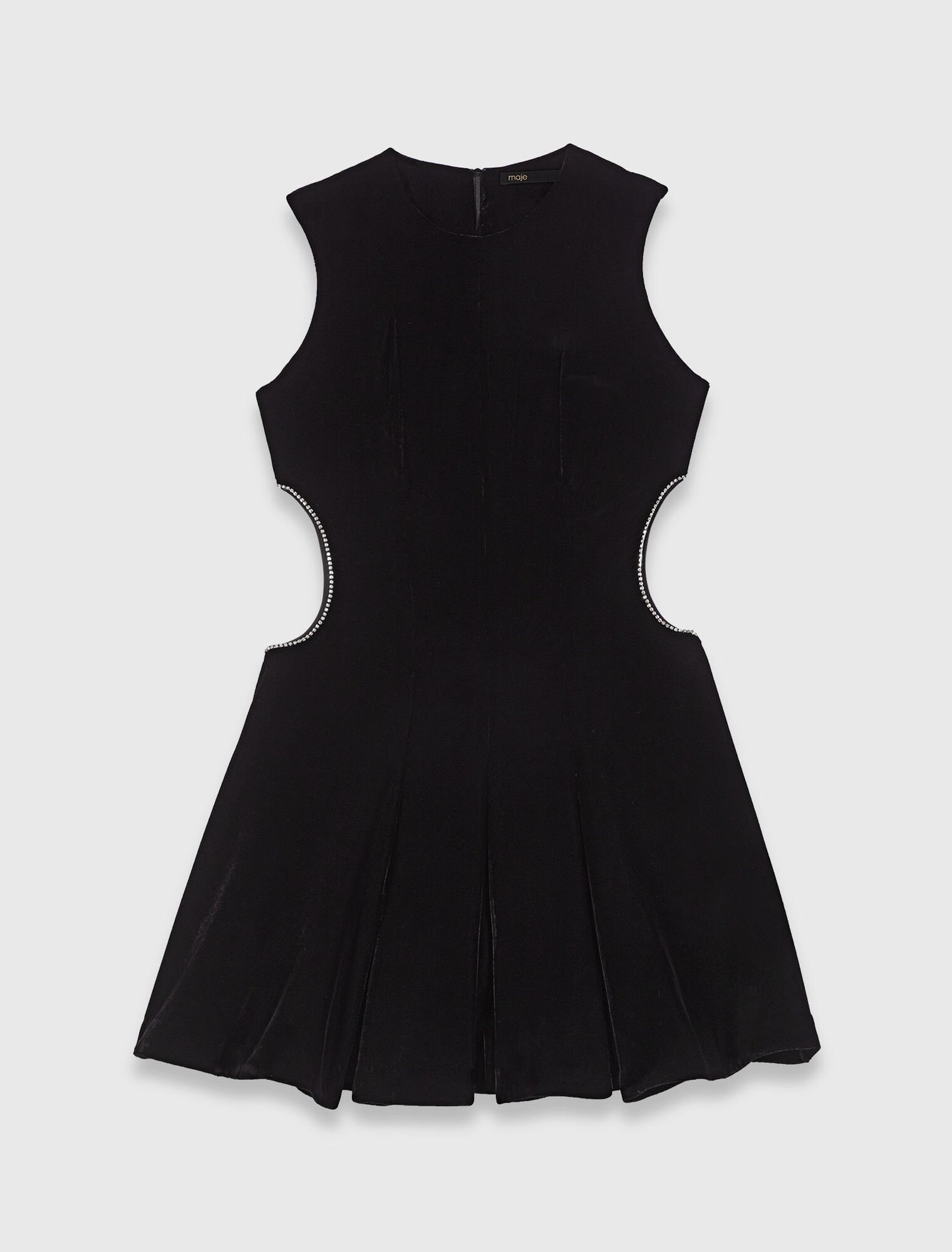 Short velvet dress