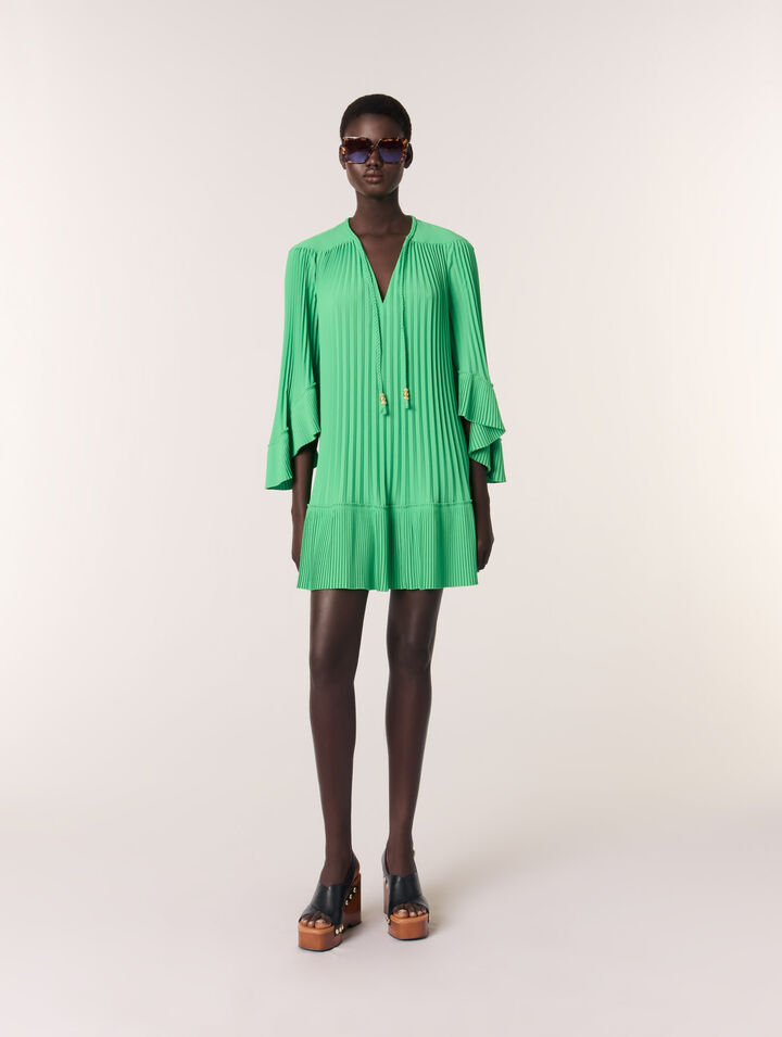 Mini pleated dress