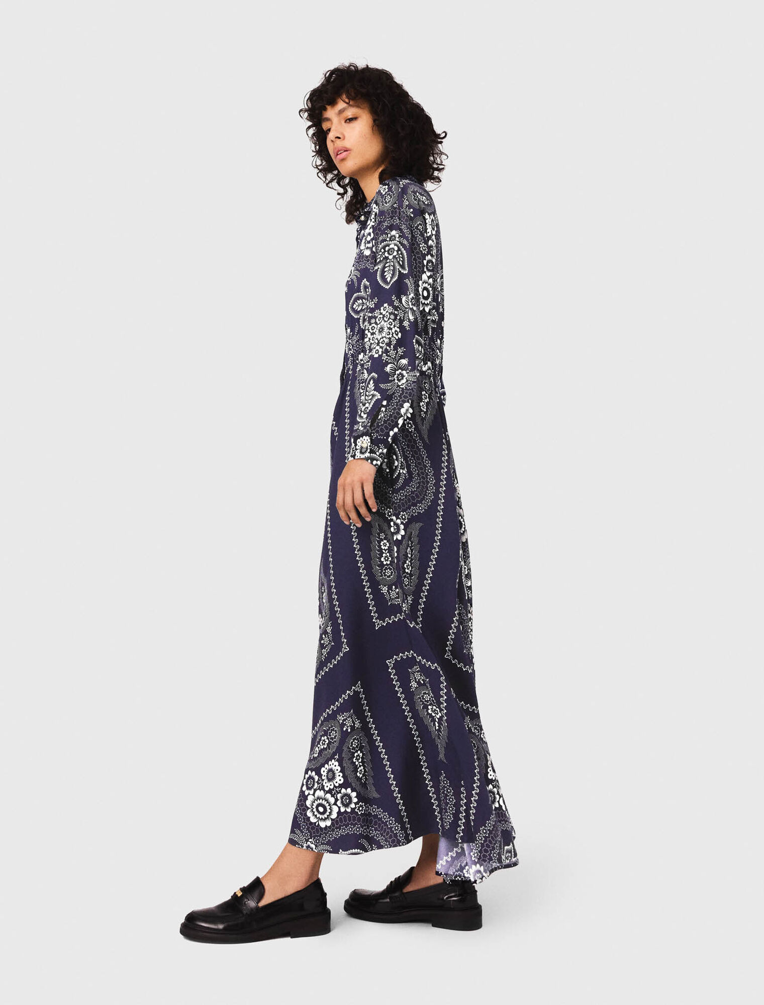 Maxi bandana print dress