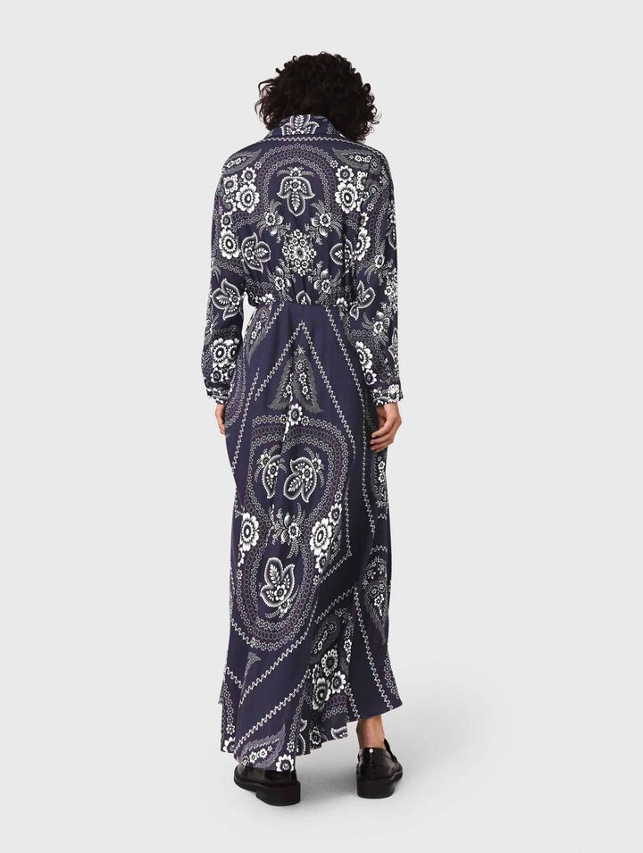 Maxi bandana print dress
