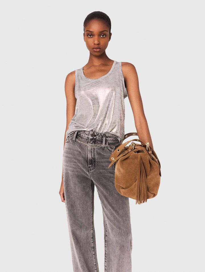 Metallic tank top