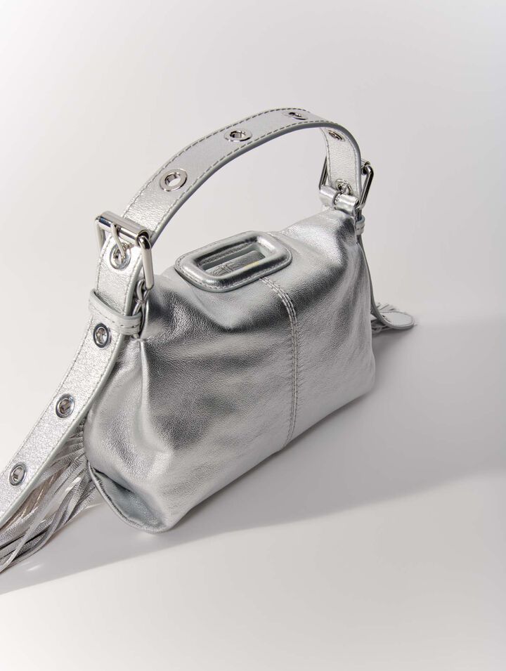 Metallic leather mini Miss M bag