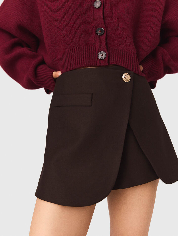 Paneled skort