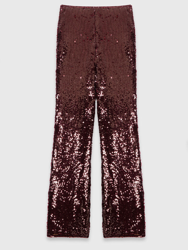 Sequin-embroidered trousers
