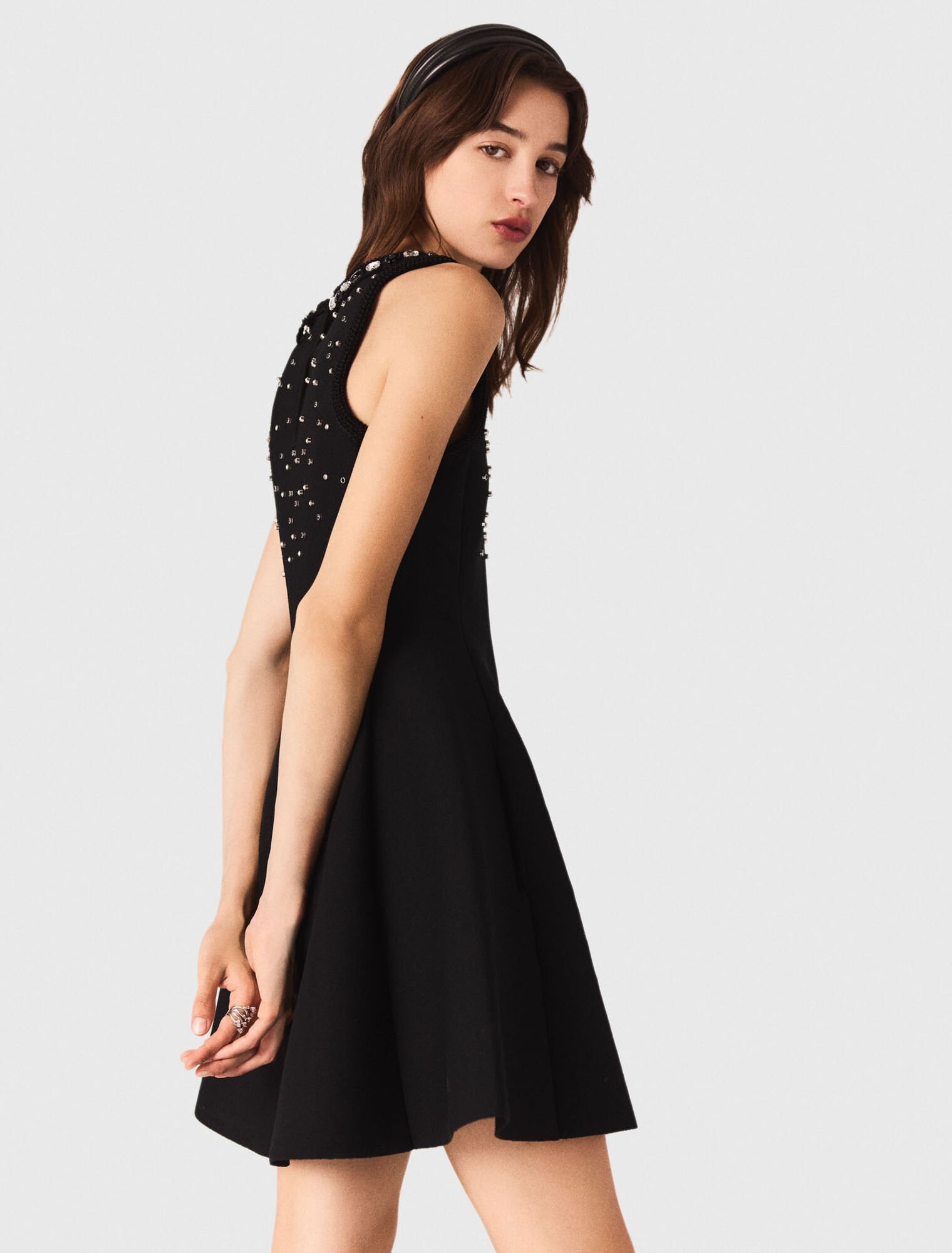 Jewelled skater dress