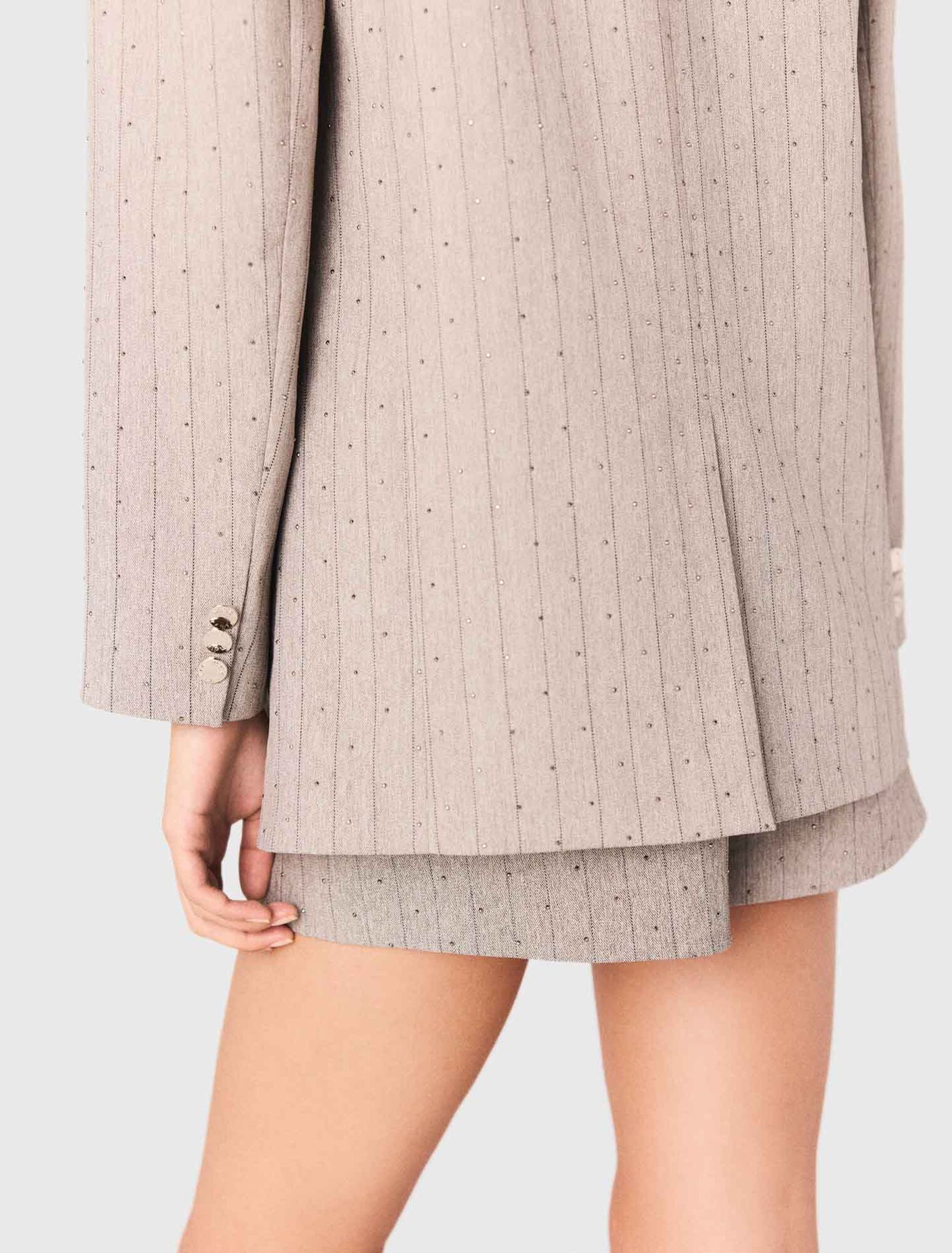 Rhinestone suit blazer