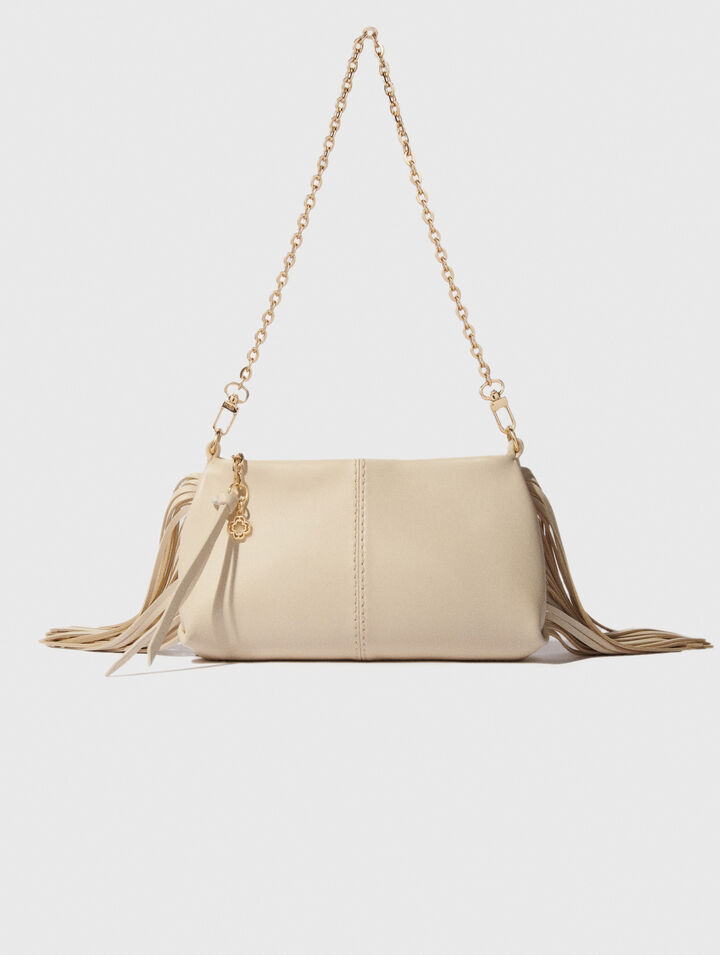 Miss M plain leather clutch bag